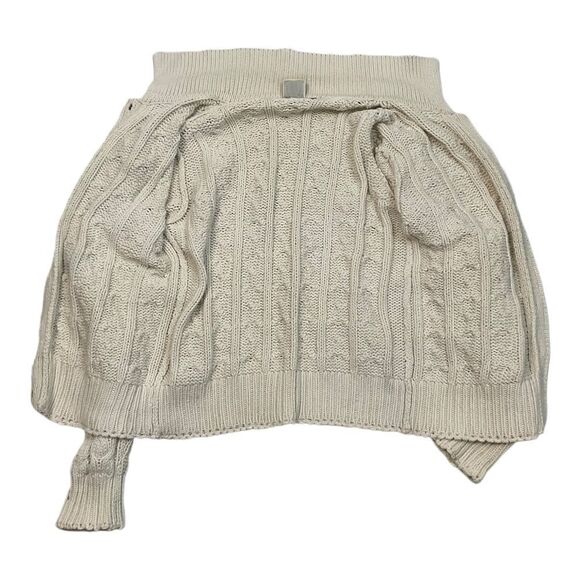J.G. Hook Women’s Vintage Beige 100% Cotton Cable-Knit Cardigan Sweater Size M. - Picture 7 of 13